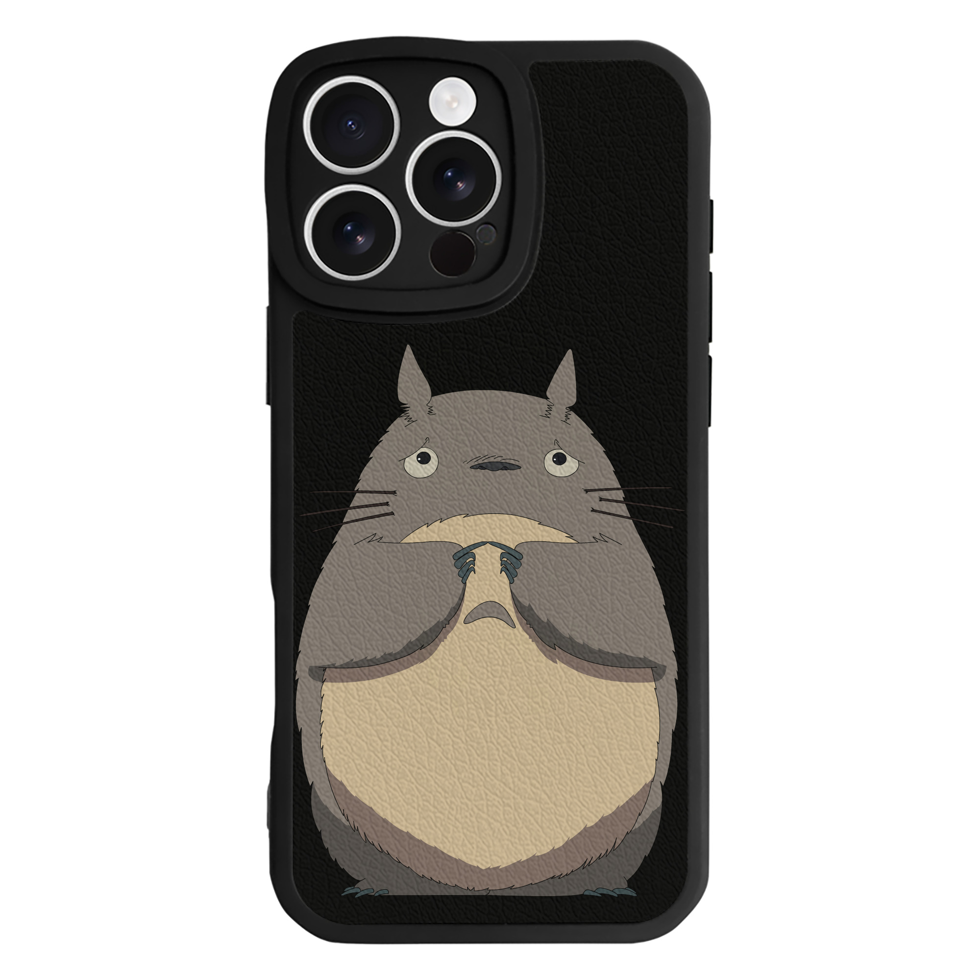 （画像用） となりのトトロ 草壁メイ 草壁サツキ My Neighbor Totoro Satsuki Kusakabe Mei Kusakabe 【iPhone 16シリーズ対応】シリコンスマホケース（レザー調） 材質：シリコン